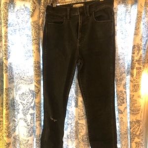 Madewell HighRISE Black Denim